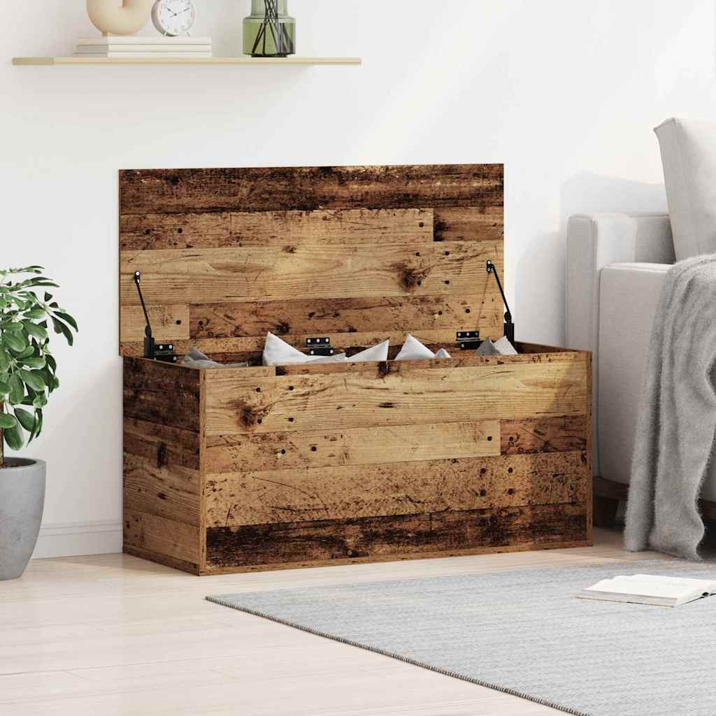 vidaXL Aufbewahrungsbox Altholz 100 x 42 x 46 cm Holzwerkstoff