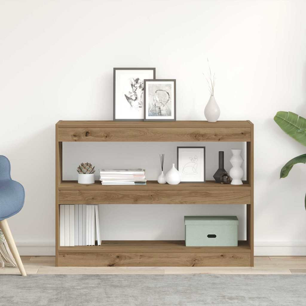 vidaXL Bücherregal 2 Ebenen 100 x 30 x 72 cm Holzwerkstoff
