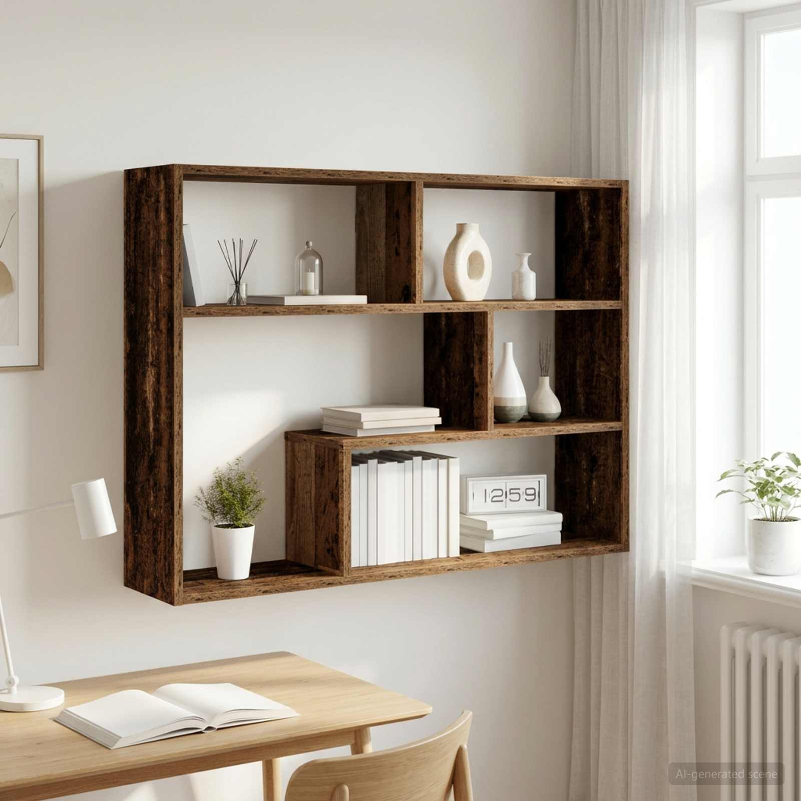 vidaXL Wandregal Wandhalterung Altholz 95 x 20 x 69,5 cm Holzwerkstoff