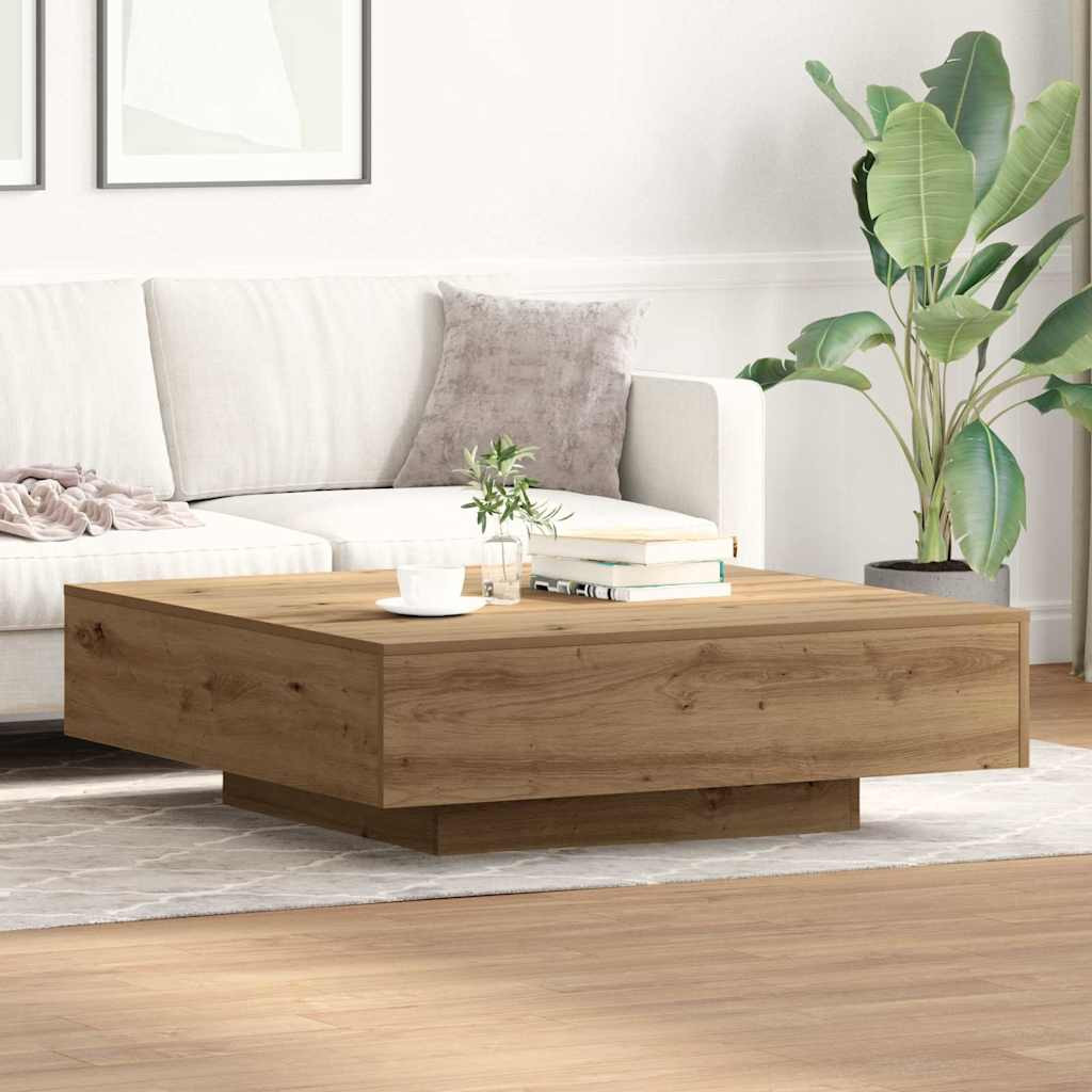 vidaXL Couchtisch Artisan-Eiche 100 x 100 x 31 cm