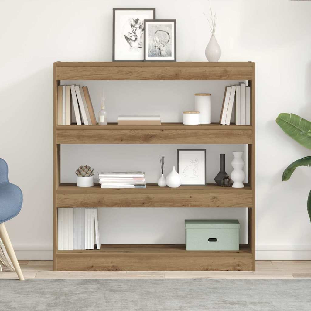 vidaXL Bücherregal 3 Ebenen 100 x 30 x 103 cm Holzwerkstoff
