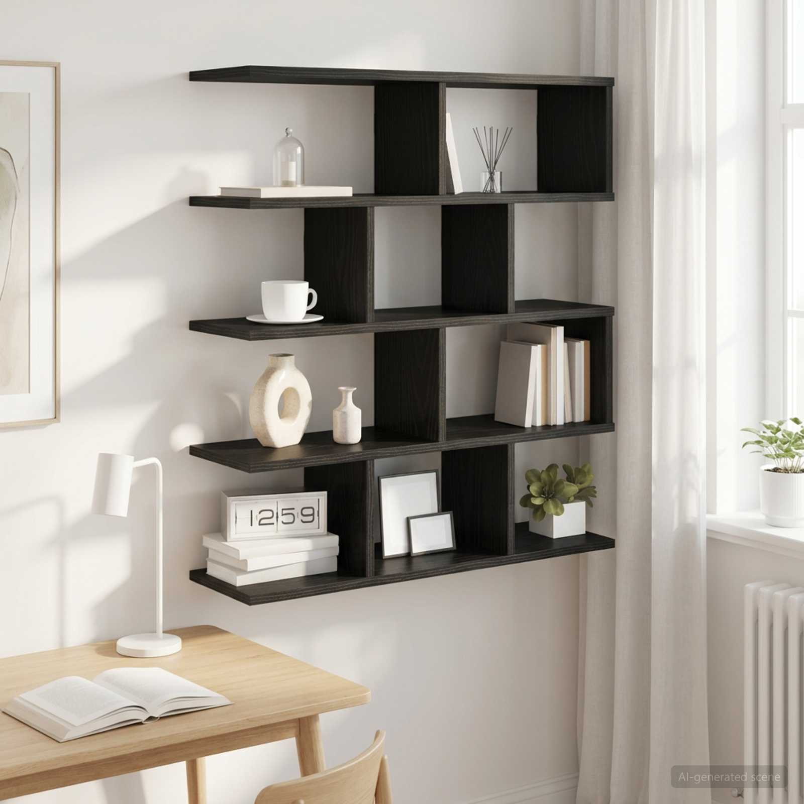 vidaXL Wandregal Schwarze Eiche 70 x 20 x 100 cm Holzwerkstoff
