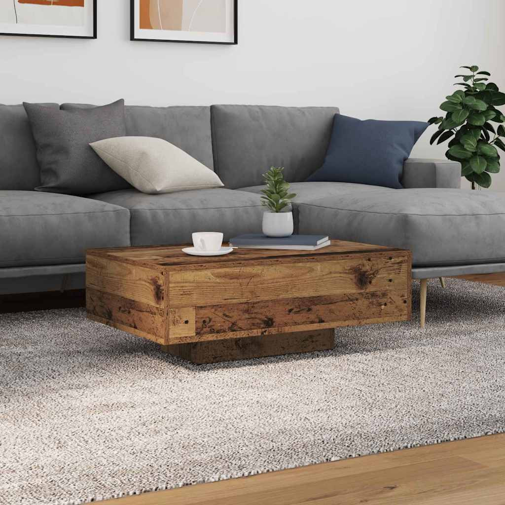 vidaXL Couchtisch Altholz 85 x 55 x 31 cm Holzwerkstoff