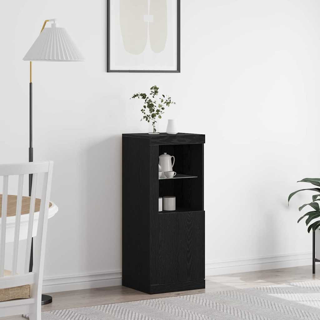 vidaXL LED-Sideboard Schwarz 41 x 37 x 100 cm Holzwerkstoff