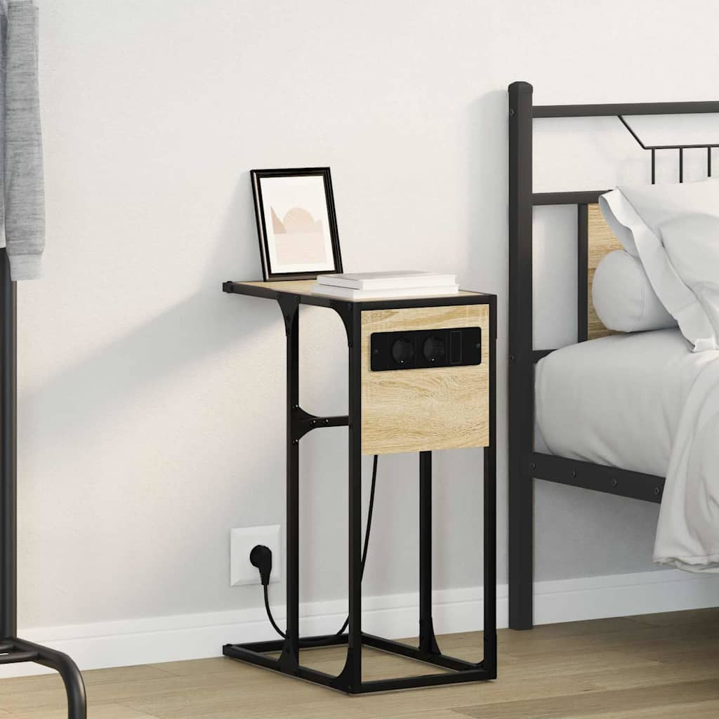 vidaXL Nachttisch Sonoma-Eiche 41,5 x 26 x 60,5 cm Holzwerkstoff