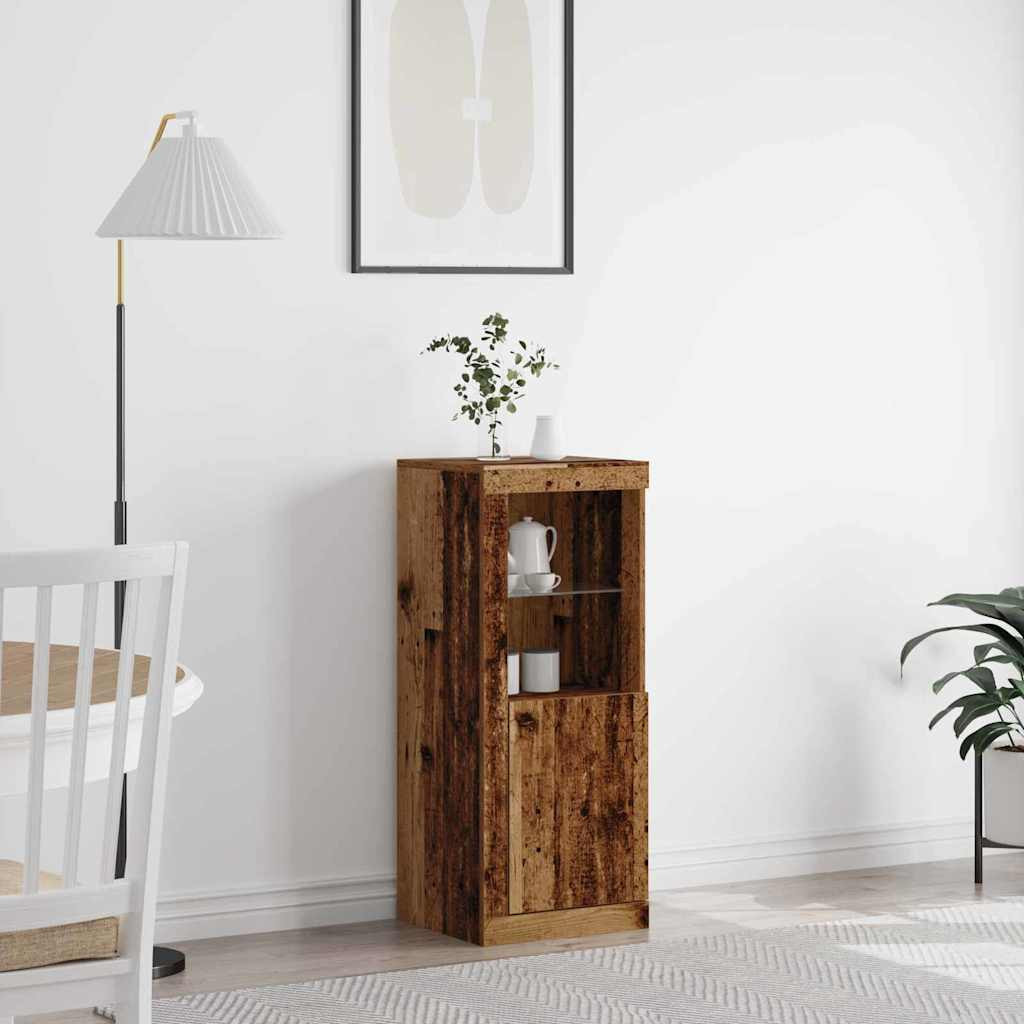 vidaXL LED-Sideboard Altholz 41 x 37 x 100 cm Holzwerkstoff