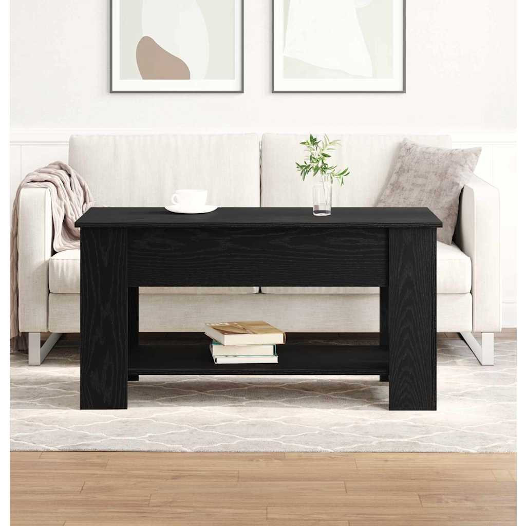 vidaXL Couchtisch Schwarze Eiche 101 x 49 x 52 cm Holzwerkstoff