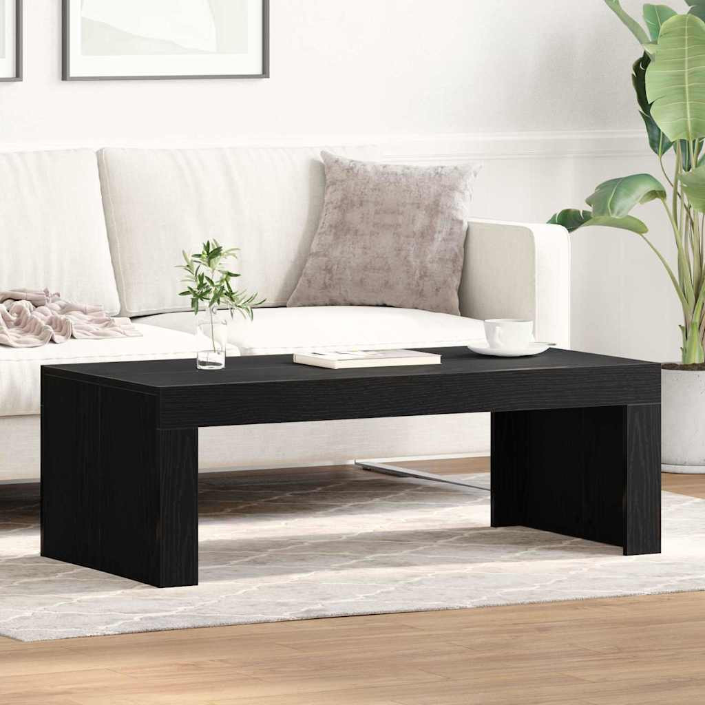 vidaXL Couchtisch Schwarz Eichen-Optik 102 x 50 x 35 cm Holzwerkstoff