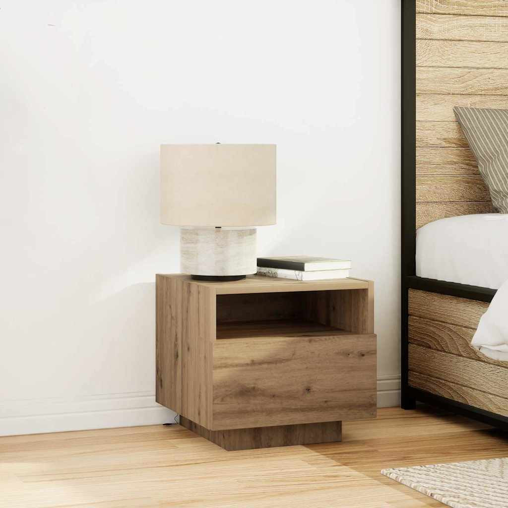 vidaXL Nachttisch Artisan-Eiche 40 x 39 x 37 cm Holzwerkstoff