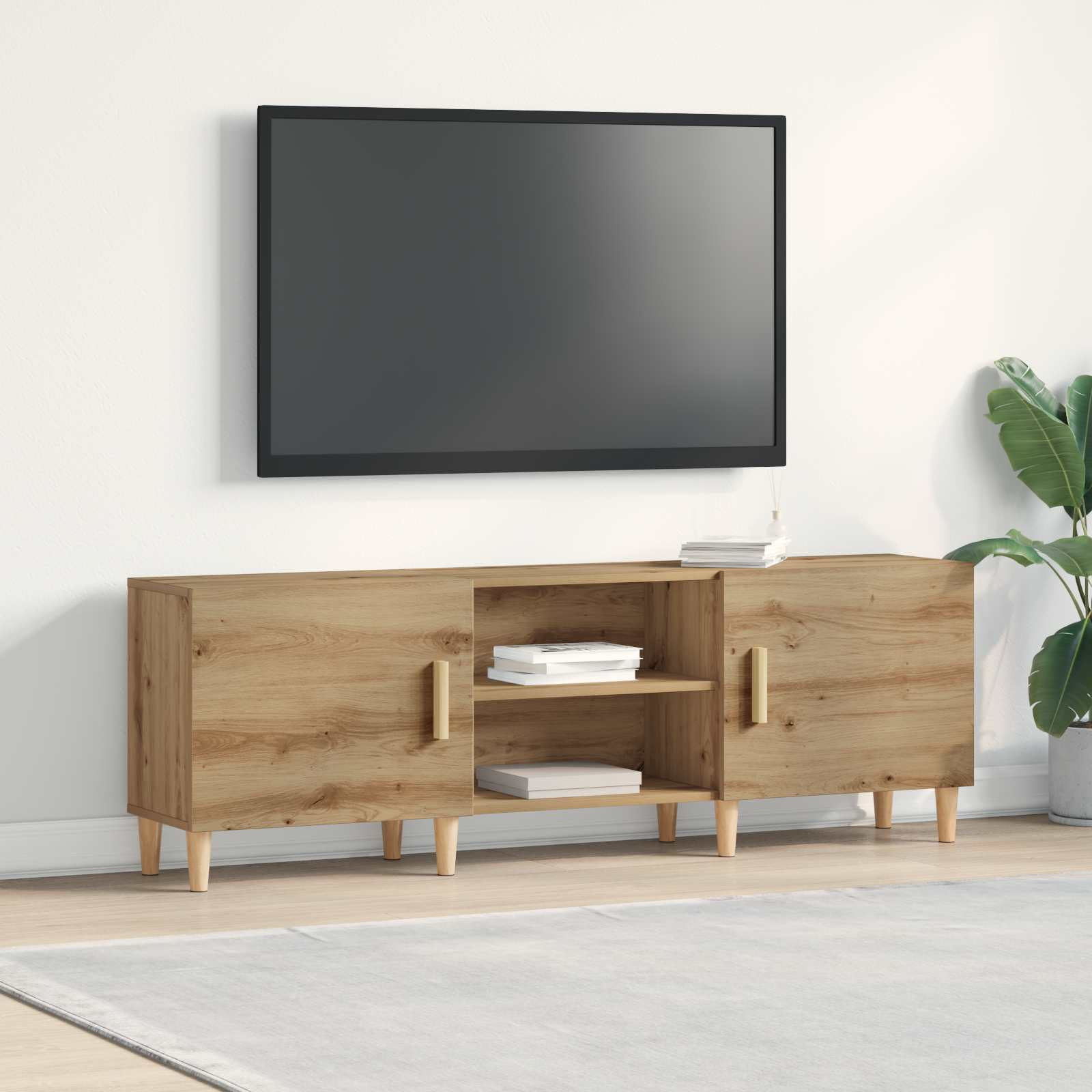 vidaXL TV-Schränk 150 x 30 x 50 cm Artisan-Eiche Holzwerkstoff
