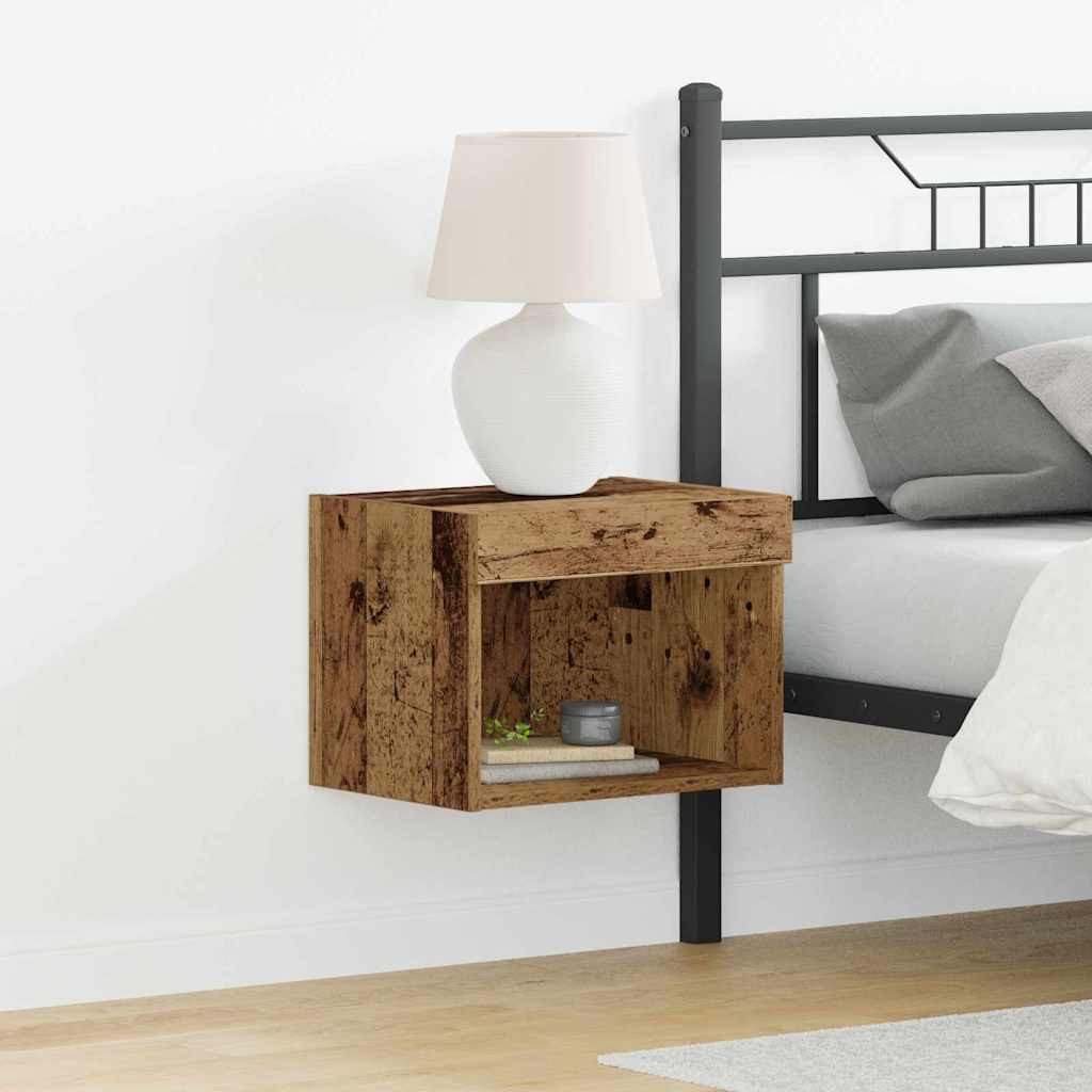 vidaXL TV-Schrankset mit LED Altholz 40 x 30 x 30 cm Holzwerkstoff