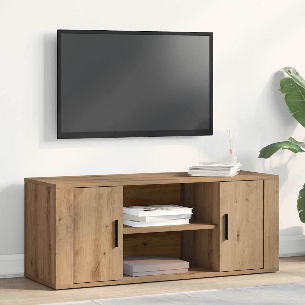 vidaXL TV-Schränk 100 x 35 x 40 cm Artisan-Eiche Holzwerkstoff