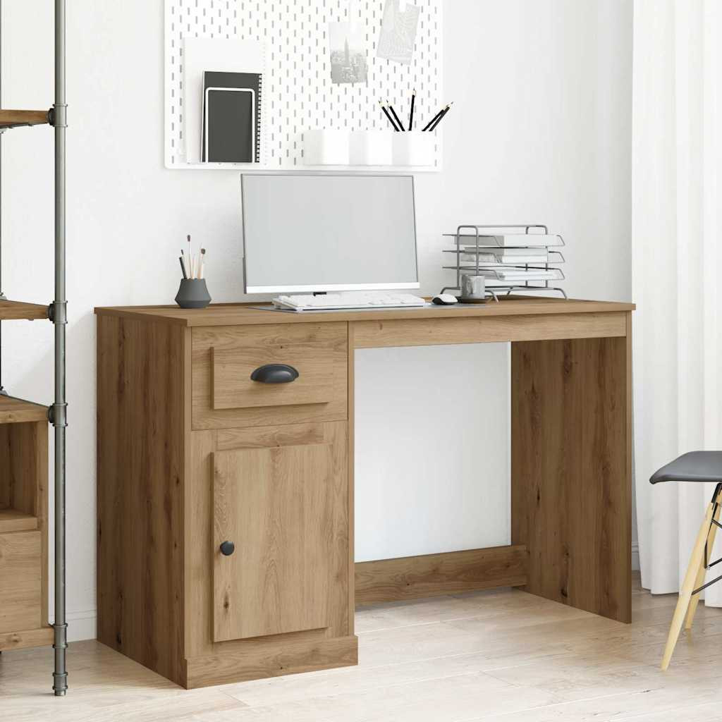 vidaXL Schreibtisch Artisan-Eiche Holzwerkstoff 50 x 115 x 75 cm