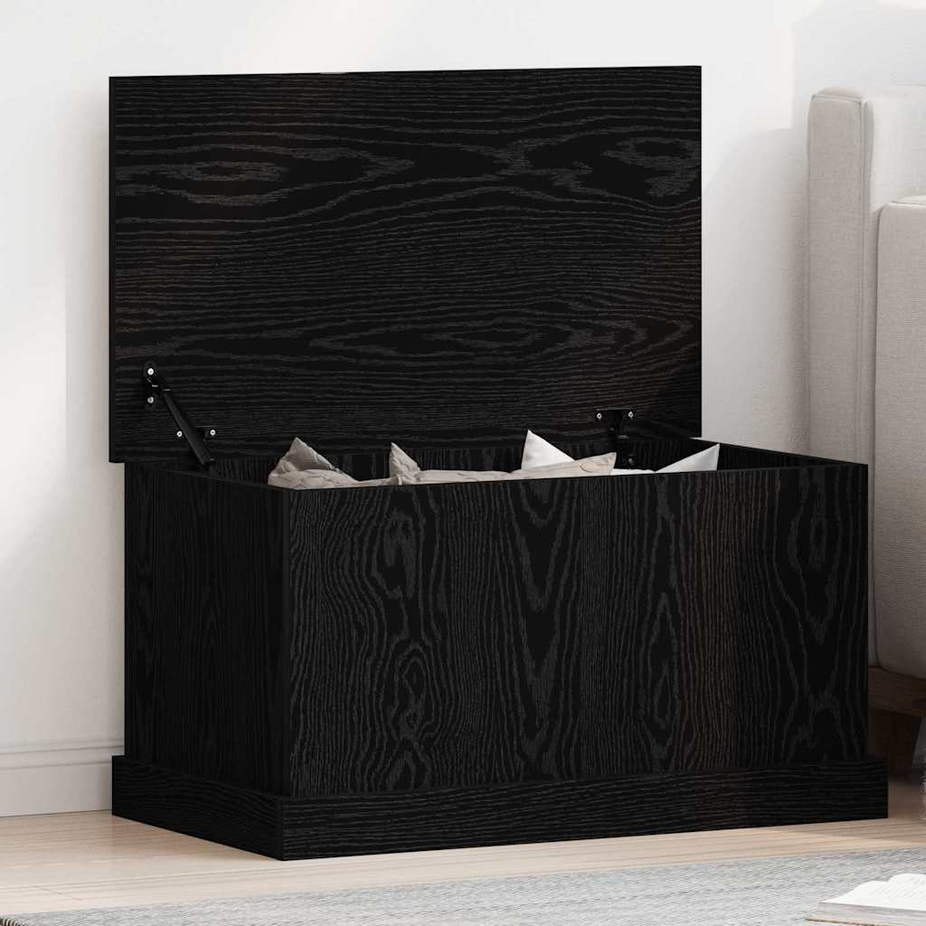 vidaXL Aufbewahrungsbox Schwarz Eichen-Optik 70 x 40 x 38 cm
