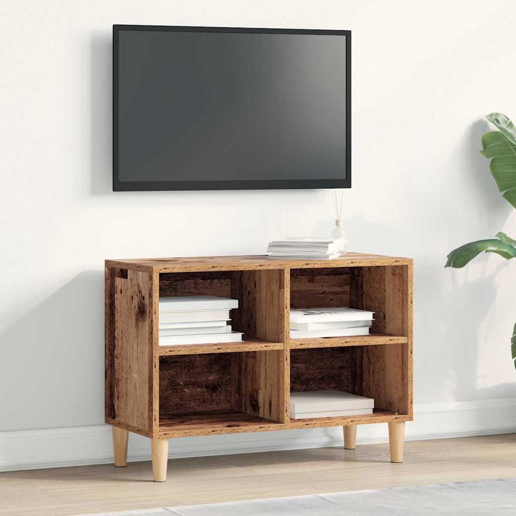 vidaXL TV-Schränk Altholz 69,5 x 30 x 50 cm Holzwerkstoff