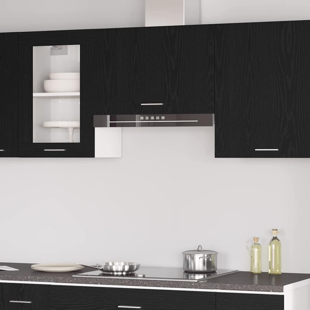vidaXL Hängeschrank Lyon Schwarz Eichen-Optik 60 x 31 x 40 cm