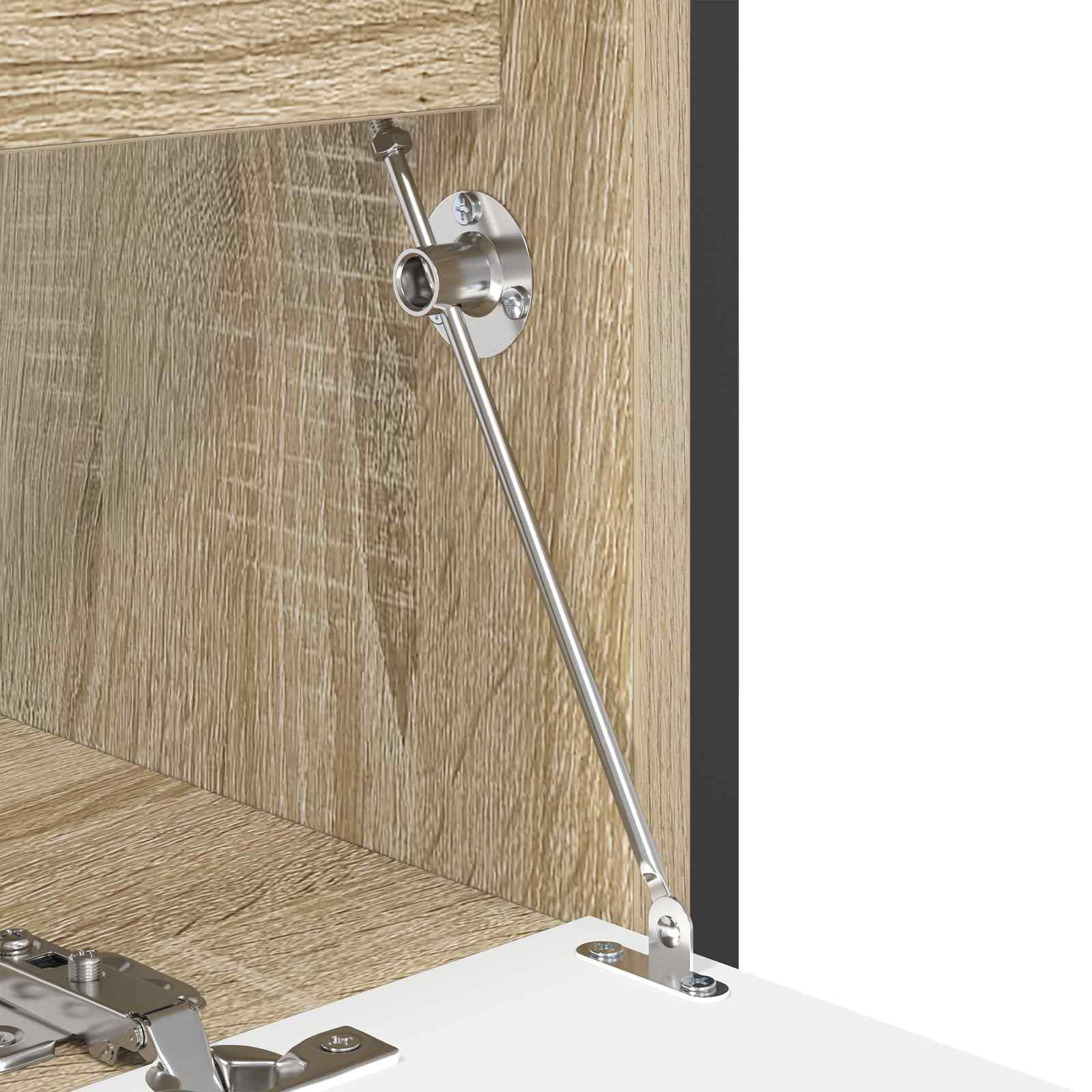 vidaXL Zugstangen-Scharnier 2 Stk. Silber 190 mm Metall