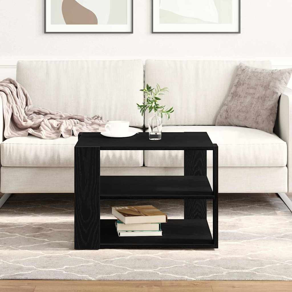 vidaXL Couchtisch Schwarze Eiche 58 x 58 x 40 cm Holzwerkstoff