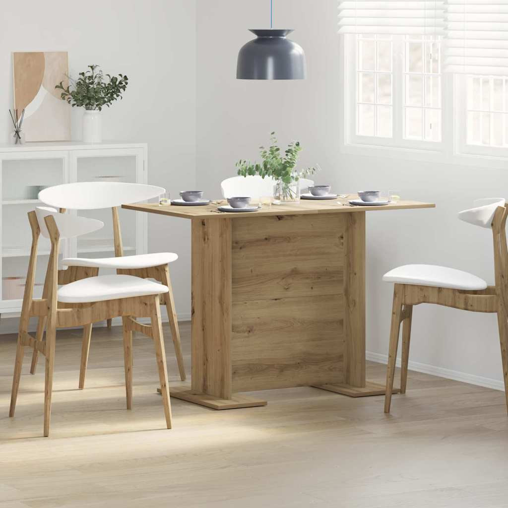 vidaXL Esstisch 110 x 60 x 75 cm Holzwerkstoff Artisan-Eiche