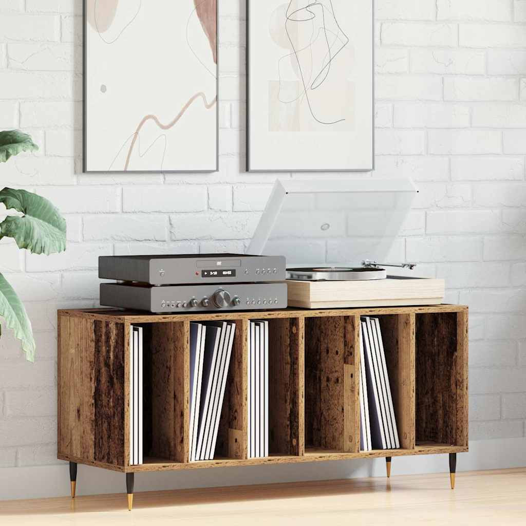vidaXL Schallplattenschrank Altholz 100 x 38 x 48 cm Holzwerkstoff