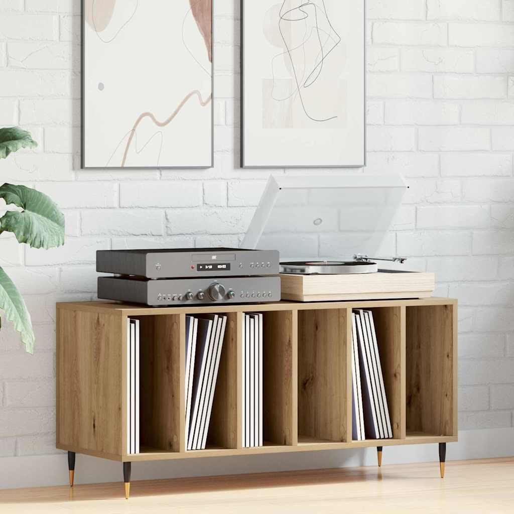 vidaXL Schallplattenschrank Artisan-Eiche 100 x 38 x 48 cm