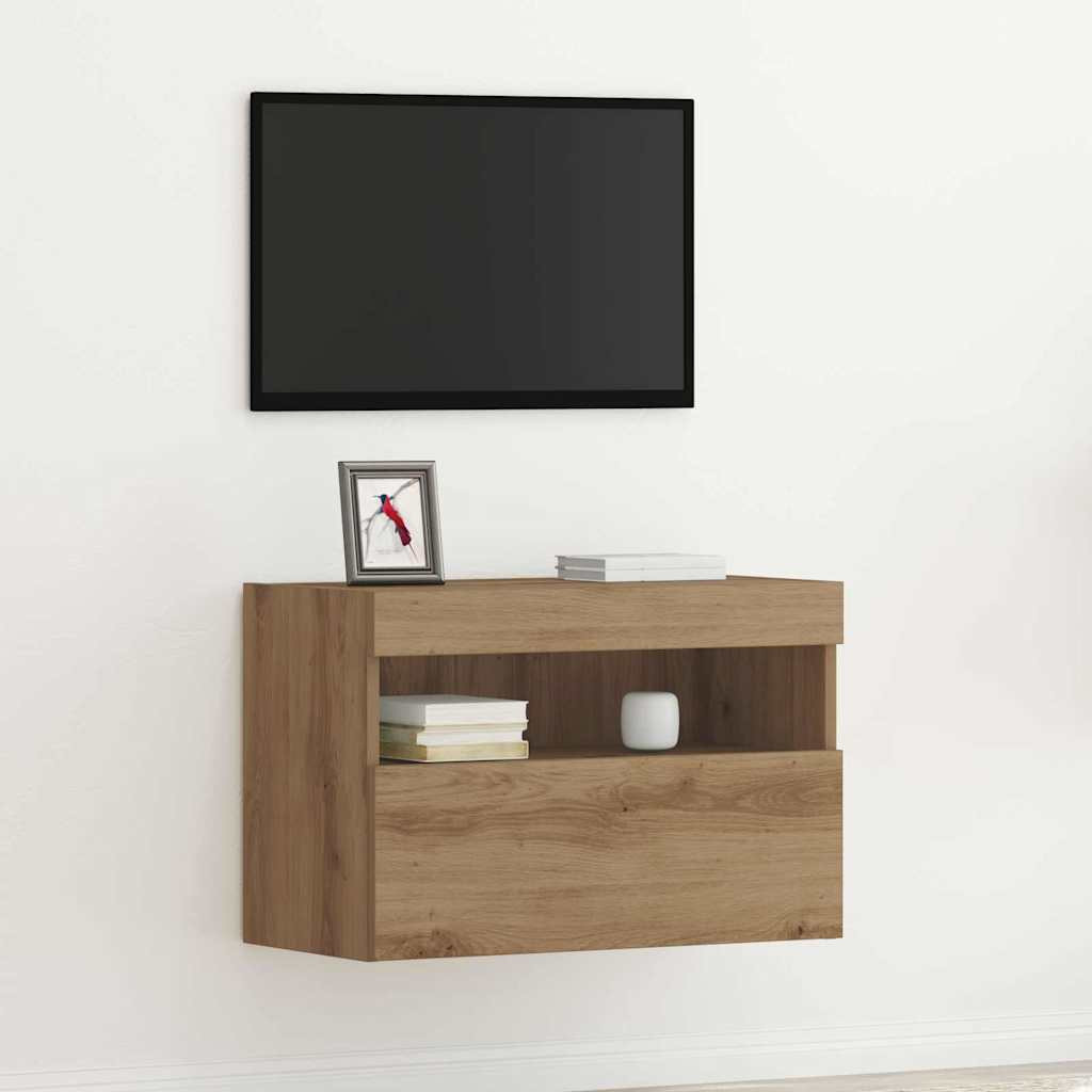 vidaXL TV-Wandschrank 60 x 30 x 40 cm Artisan-Eiche Holzwerkstoff