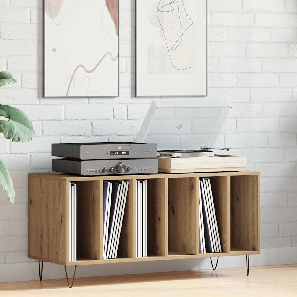 vidaXL Schallplattenschrank Artisan-Eiche 100 x 38 x 48 cm