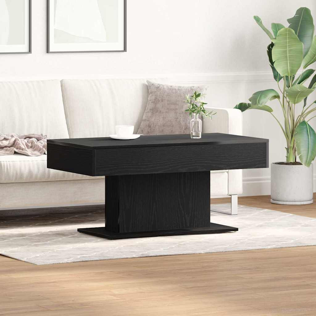 vidaXL Couchtisch Schwarz Eichen-Optik 96 x 50 x 45 cm Holzwerkstoff