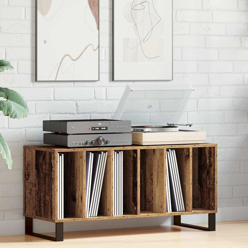 vidaXL Schallplattenschrank Altholz 100 x 38 x 48 cm Holzwerkstoff
