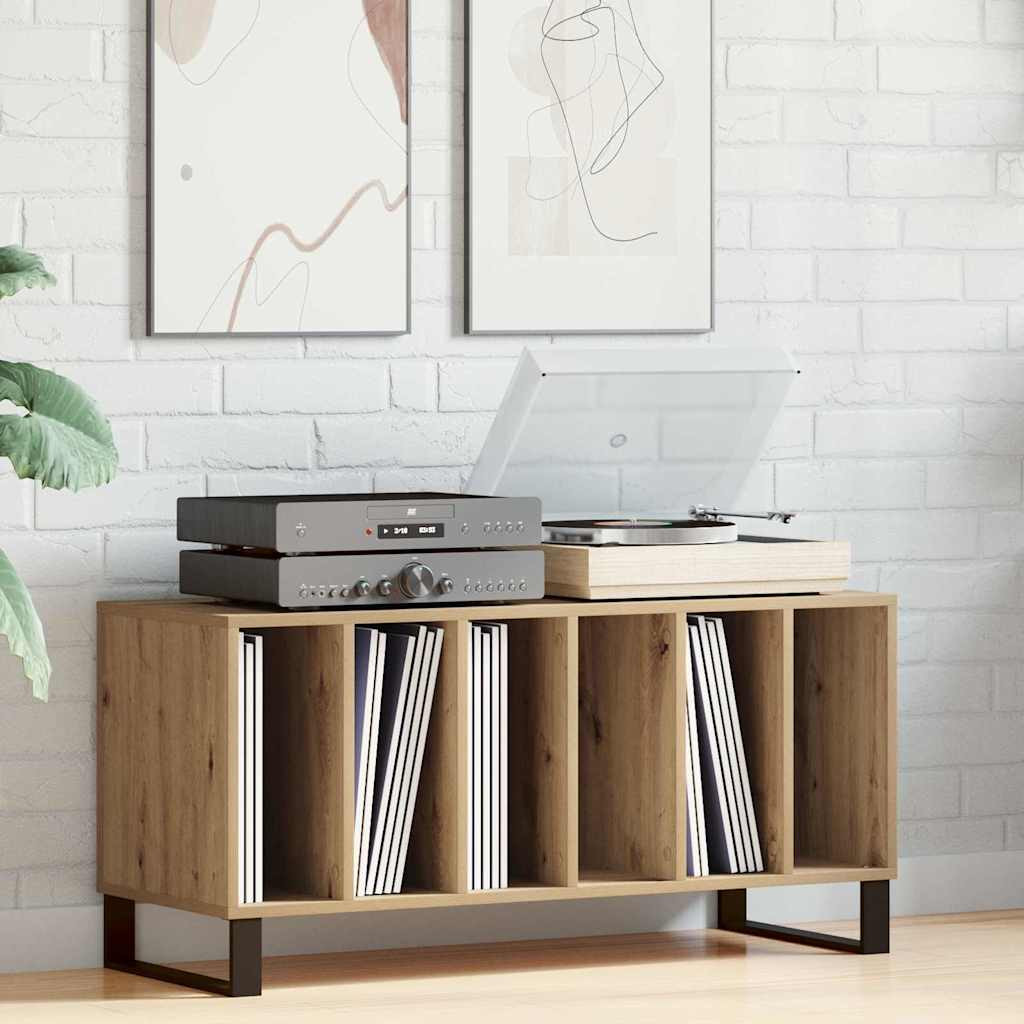 vidaXL Schallplattenschrank Artisan-Eiche 100 x 38 x 48 cm