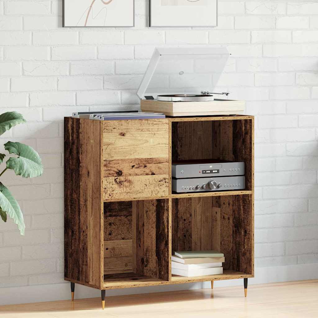 vidaXL Schallplattenschrank Altholz 85 x 38 x 89 cm Holzwerkstoff
