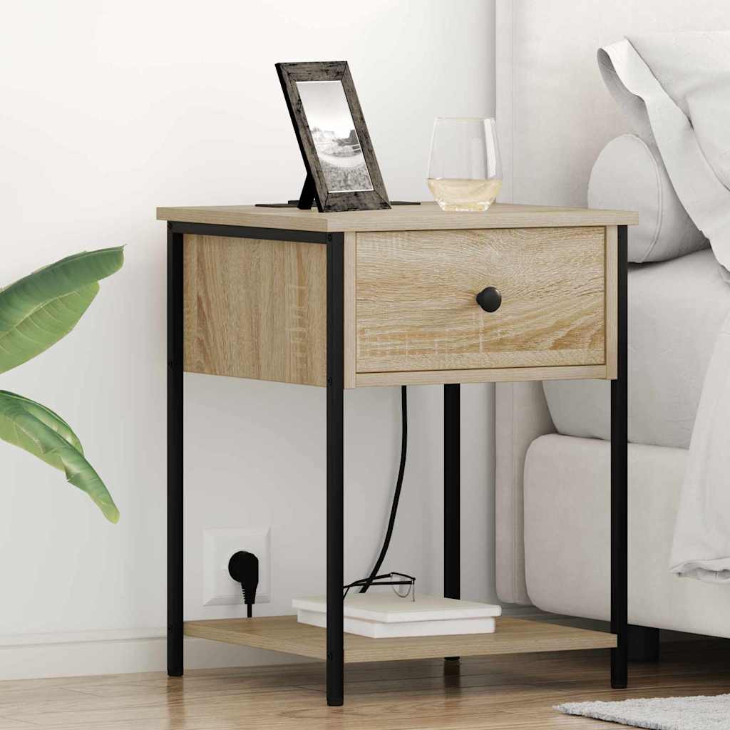 vidaXL Nachttisch Sonoma-Eiche 42 x 41 x 56 cm Holzwerkstoff
