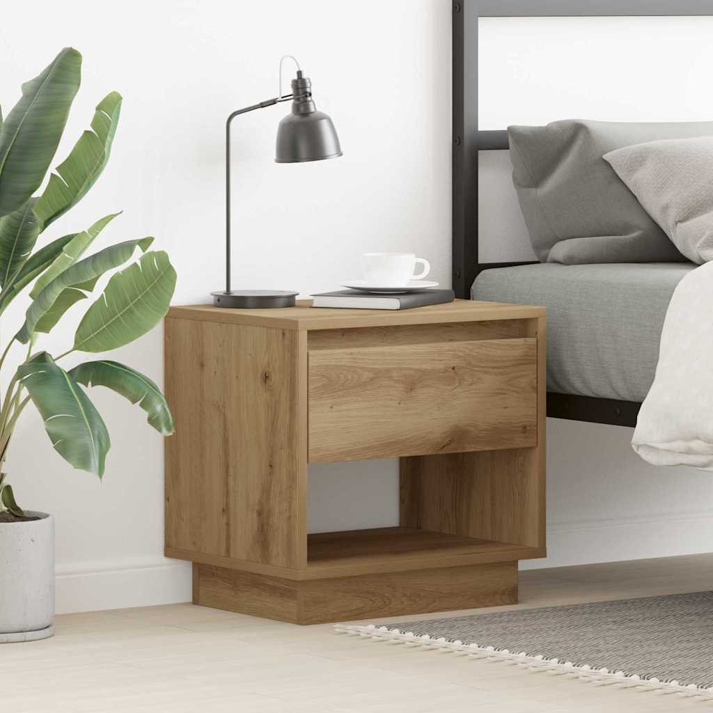 vidaXL Nachttisch Artisan-Eiche 45 x 34 x 44 cm Holzwerkstoff