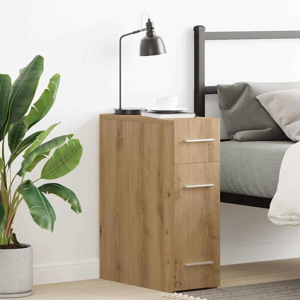 vidaXL Apothekerschrank 20 x 45,5 x 60 cm Holzwerkstoff Artisan-Eiche