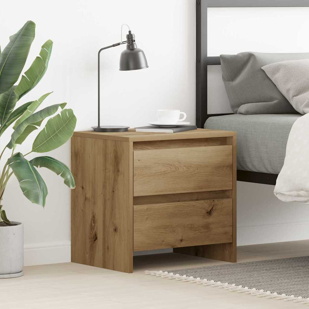 vidaXL Nachttisch Artisan-Eiche 45 x 34 x 44,5 cm Holzwerkstoff