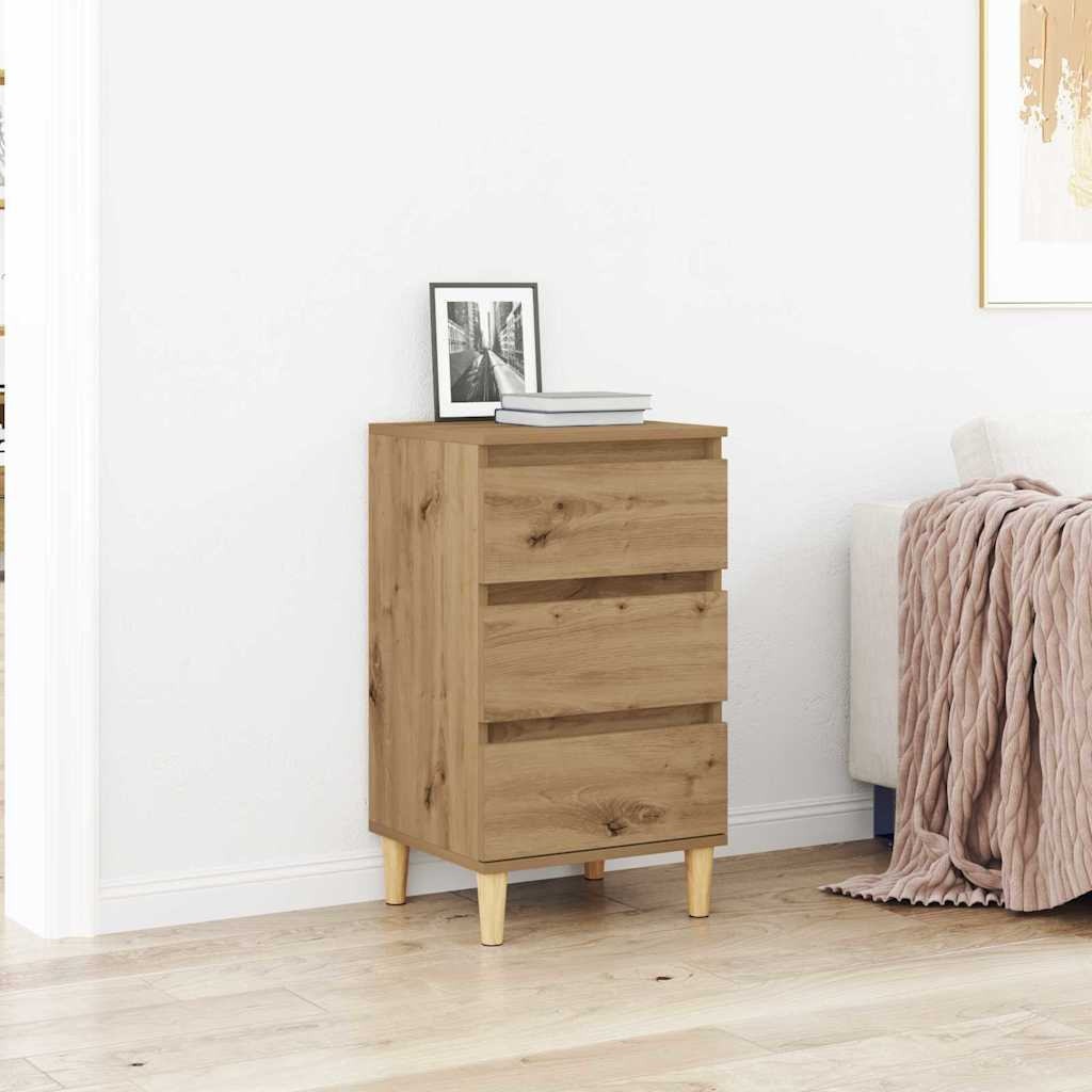 vidaXL Nachttisch Artisan-Eiche 40 x 35 x 70 cm Holzwerkstoff