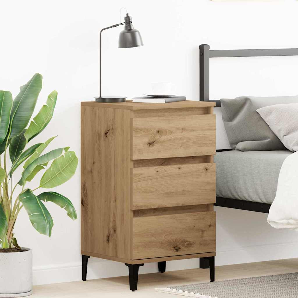 vidaXL Nachttisch Artisan-Eiche 45 x 35 x 44 cm Holzwerkstoff