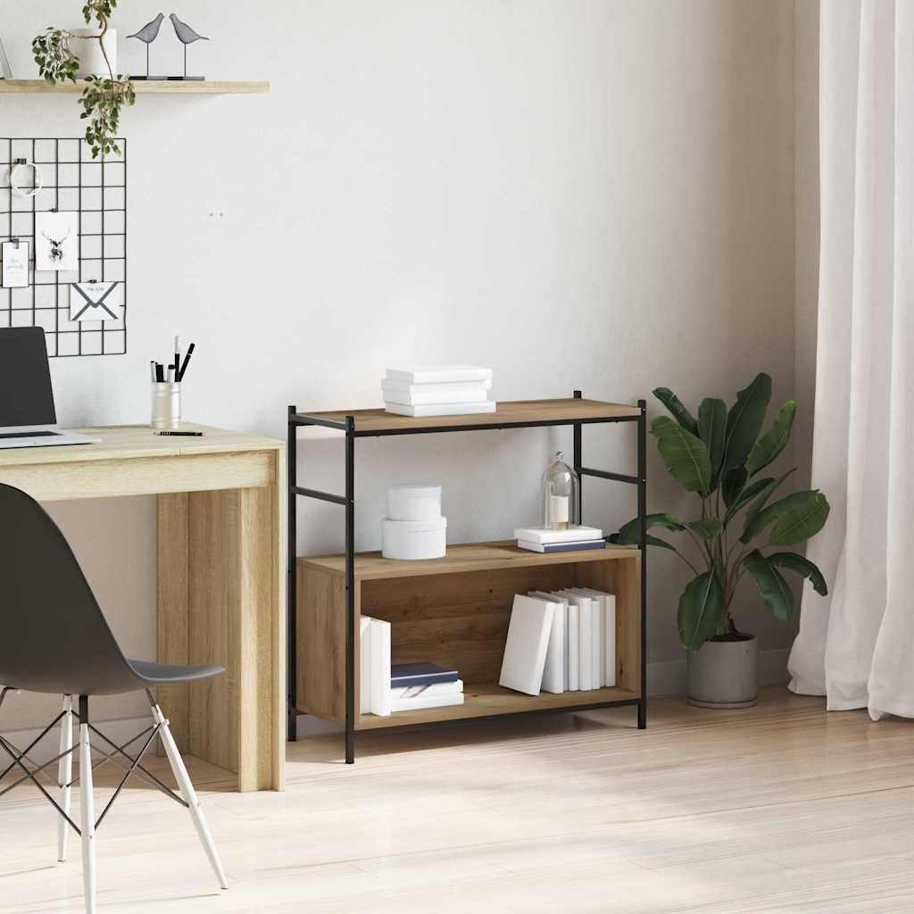 vidaXL Bücherregal 80 x 30 x 78,5 cm Holzwerkstoff Artisan-Eiche