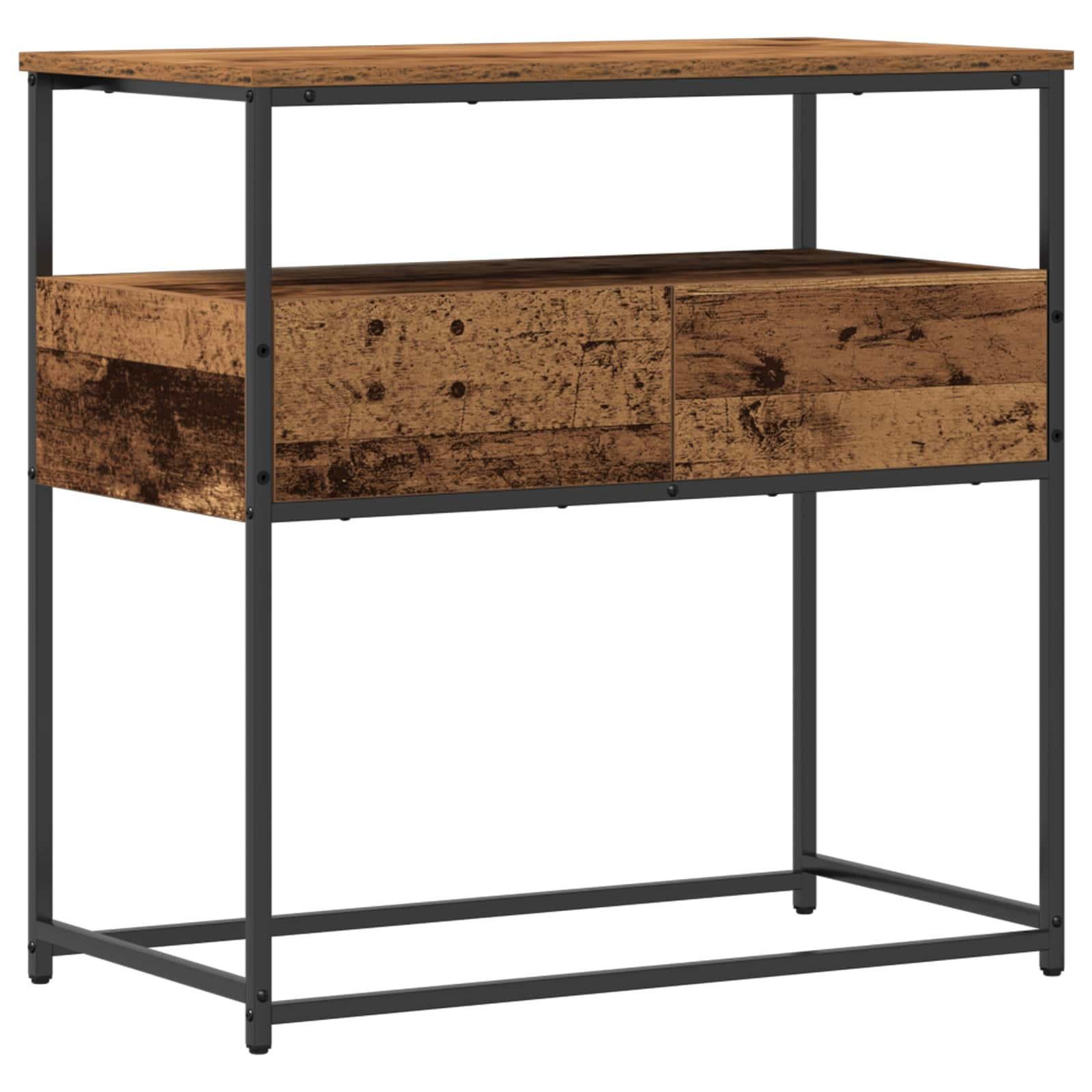 vidaXL Konsolentisch Altholz 75 x 40 x 75 cm Holzwerkstoff