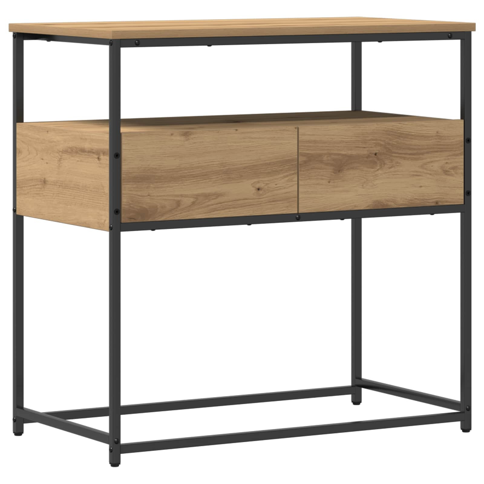 vidaXL Konsolentisch Artisan-Eiche 75 x 40 x 75 cm Holzwerkstoff