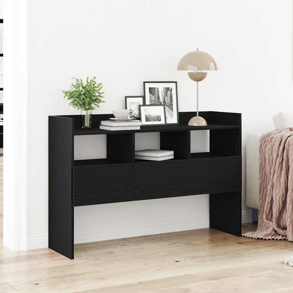 vidaXL Sideboard Schwarz Eichen-Optik 105 x 30 x 70 cm Holzwerkstoff