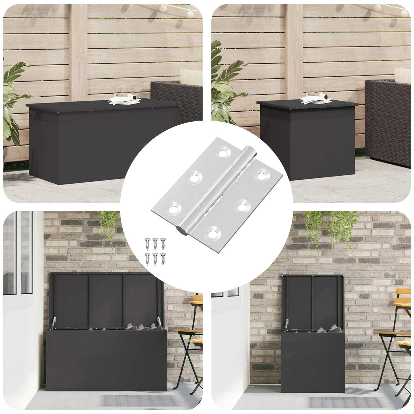 vidaXL Scharnier 720 pcs Silber 50 x 38 x 1,3 mm Stahl