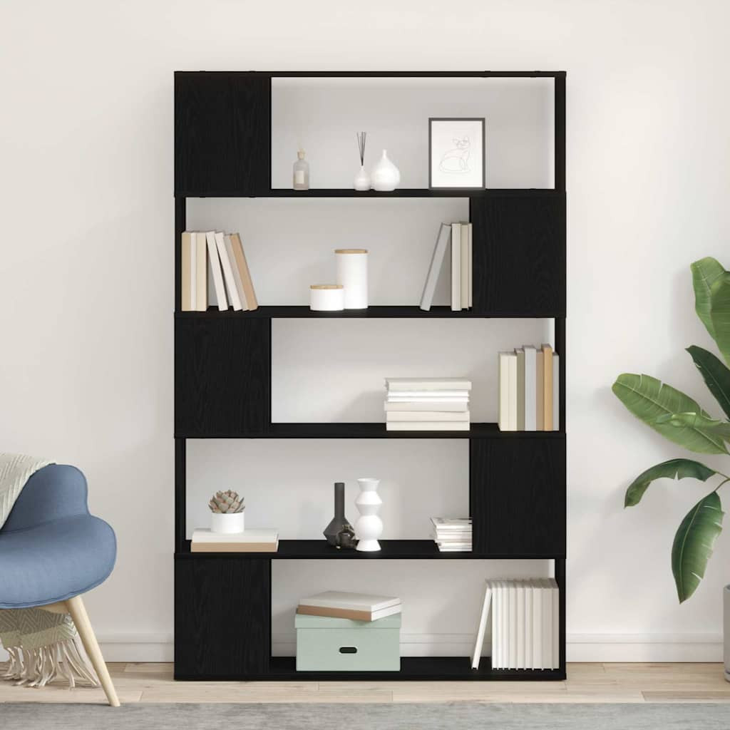 vidaXL TV-Schrankset Schwarz Eichen-Optik 100 x 24 x 155 cm