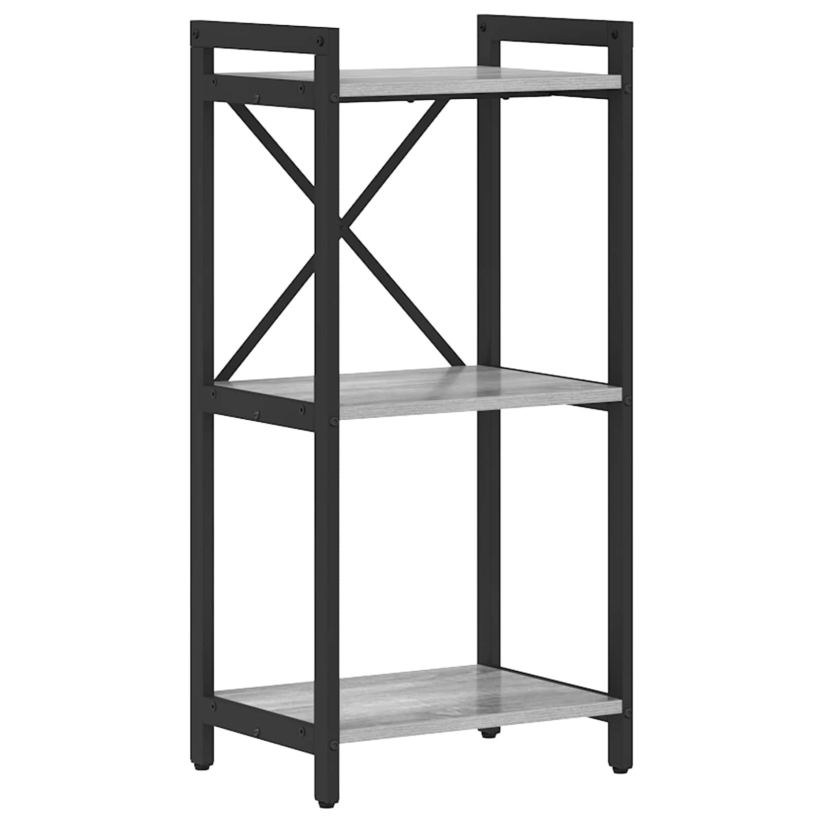 vidaXL Bücherregal Grau Sonoma 40 x 30 x 85 cm Holzwerkstoff