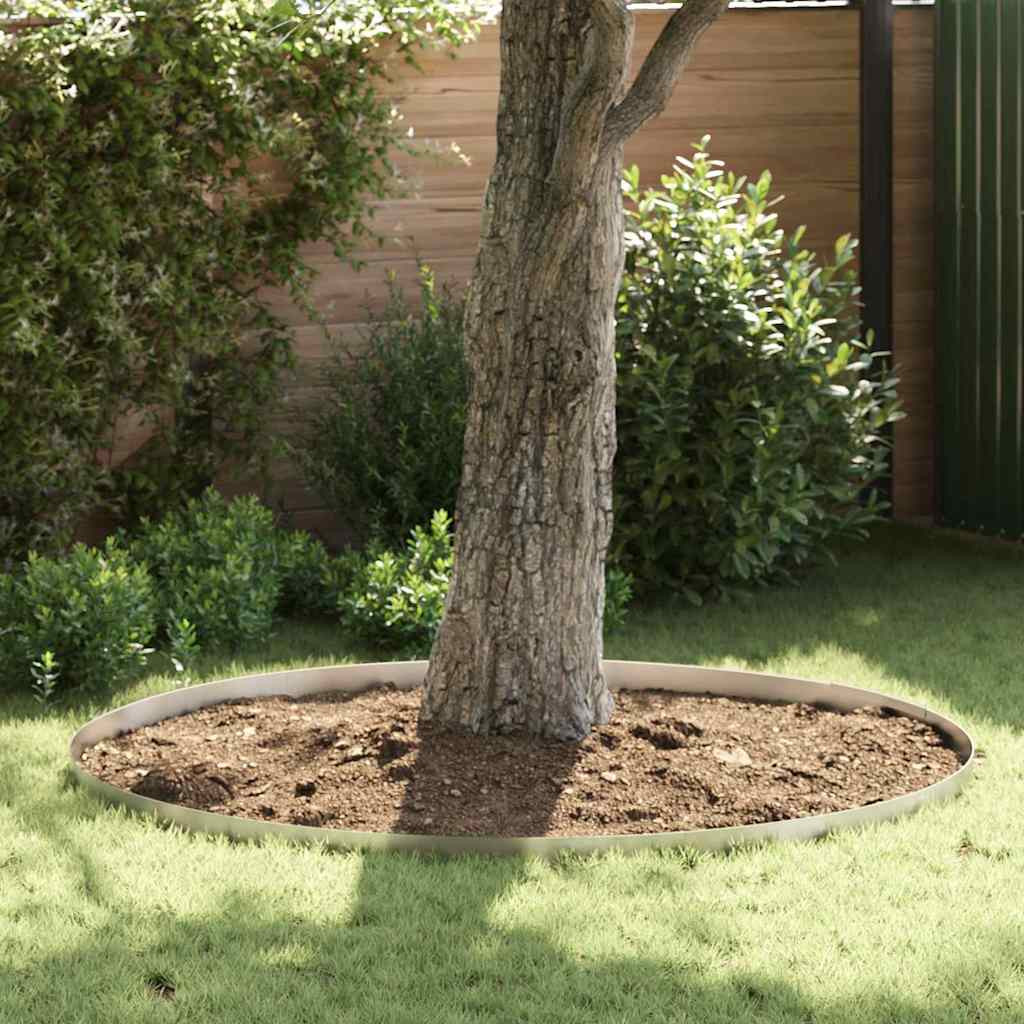 vidaXL Raseneinfassung 450 x 0,05 x 10 cm Edelstahl Silber