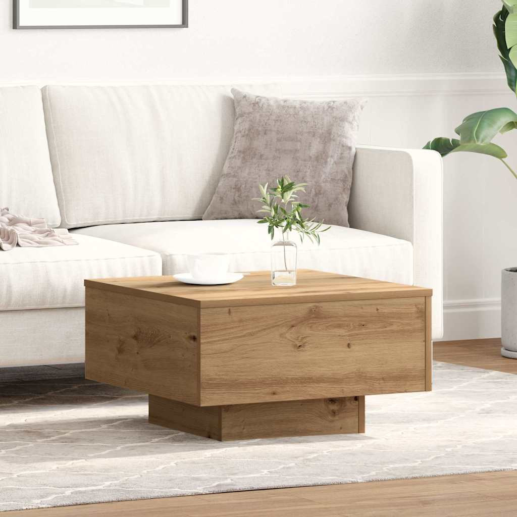 vidaXL Couchtisch Artisan-Eiche 55 x 55 x 31 cm
