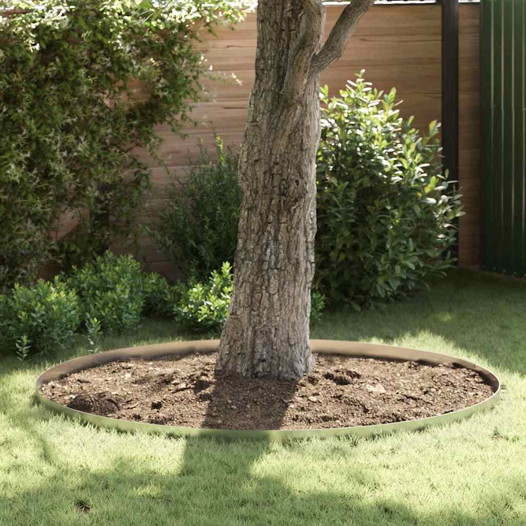 vidaXL Raseneinfassung 4 pcs 450 x 0,05 x 10 cm Verzinkter Stahl
