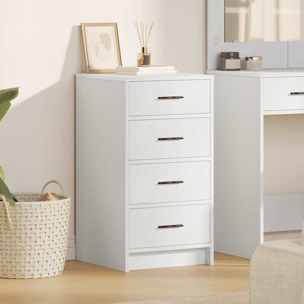 vidaXL Sideboard mit Schubladen Weiß 40 x 41 x 75 cm Holzwerkstoff