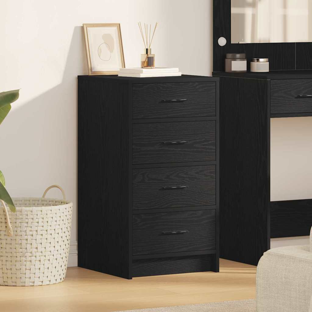 vidaXL Sideboard Schwarz Eichen-Optik 40 x 41 x 75 cm Holzwerkstoff