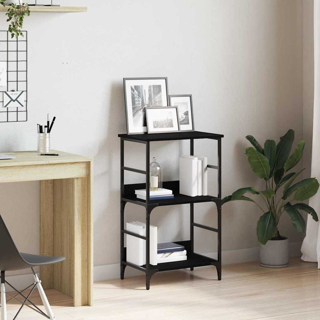 vidaXL Bücherregal Schwarz Eichen-Optik 50 x 33 x 82 cm Holzwerkstoff